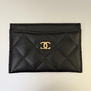 Chanel Classic Card Holder (Black Caviar/Gold) [2025]
